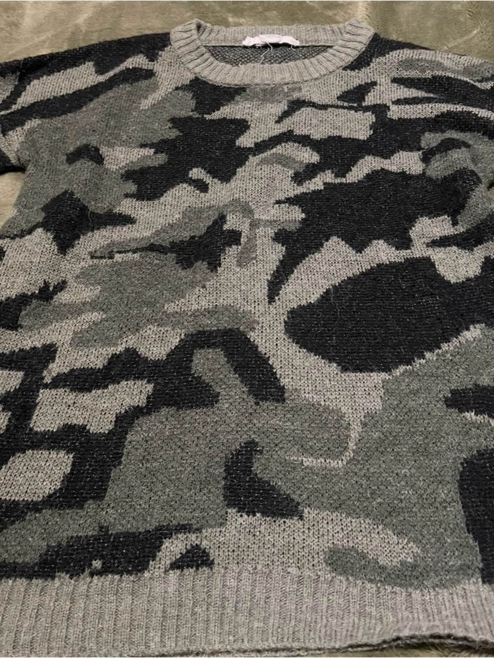 Workshop Republic Clothing Camouflage Knit Sweater  size S